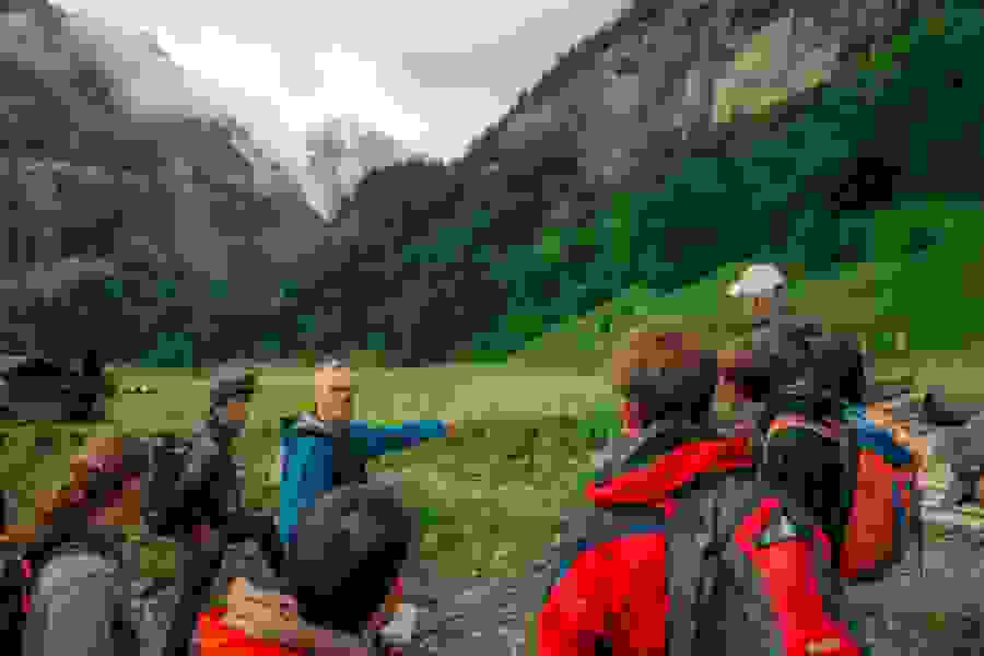 Wiese vor dem Absturzgebiet
