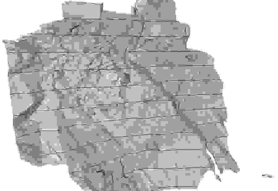 The digital terrain model with the 3D anchor concept. 