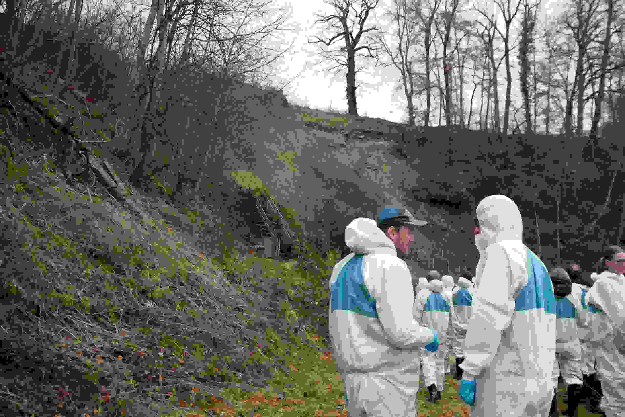 In the past, waste was transported here by lorry and dumped in the landfill.