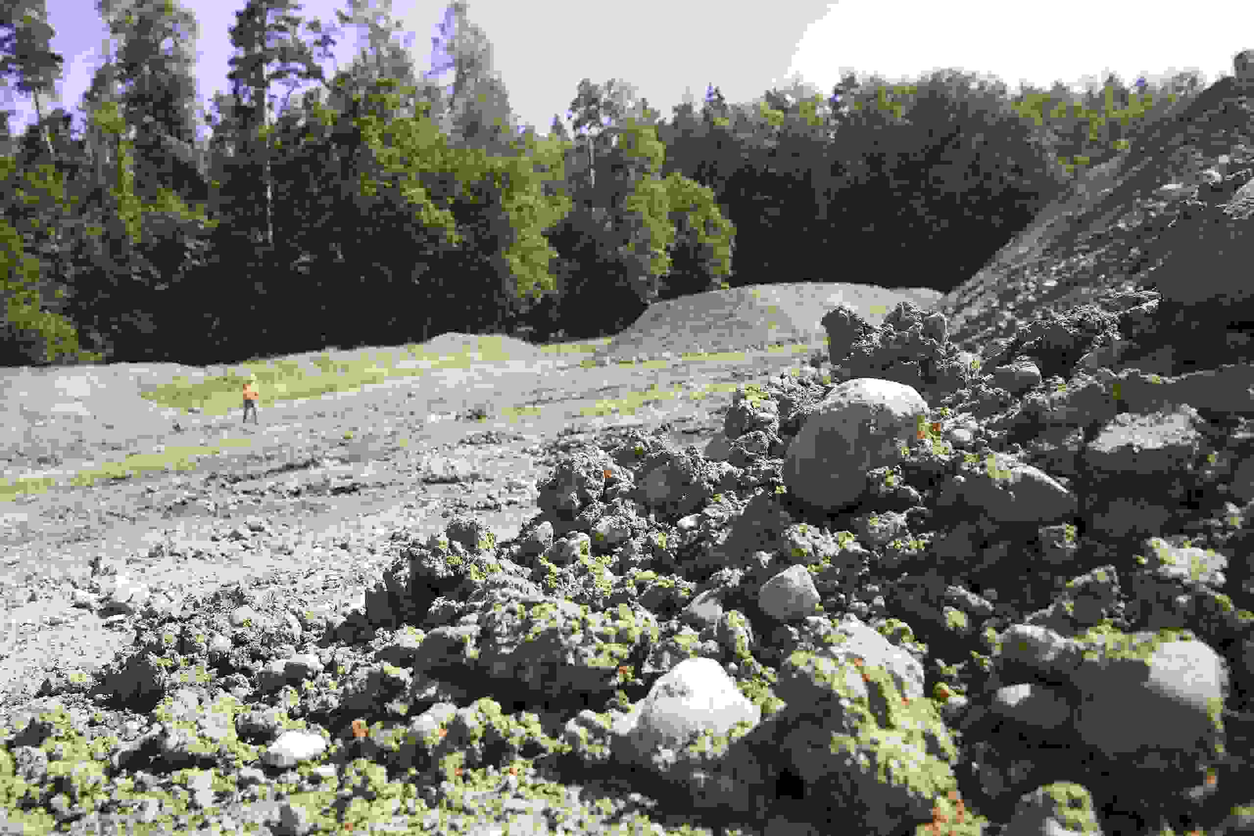 Inspection of the depths of topsoil and subsoil removed.