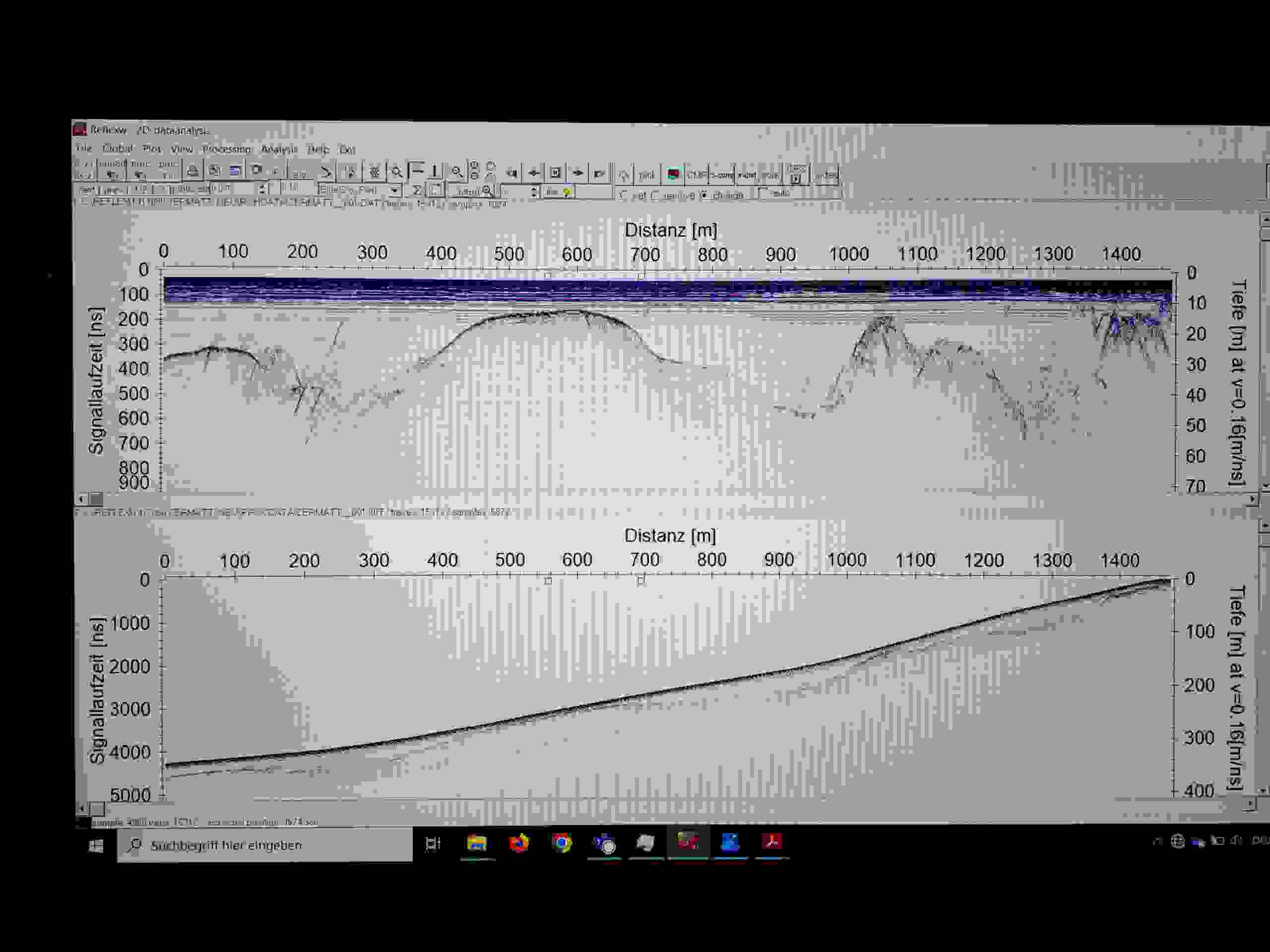 The raw measurement data can be read from a screen directly on site.
