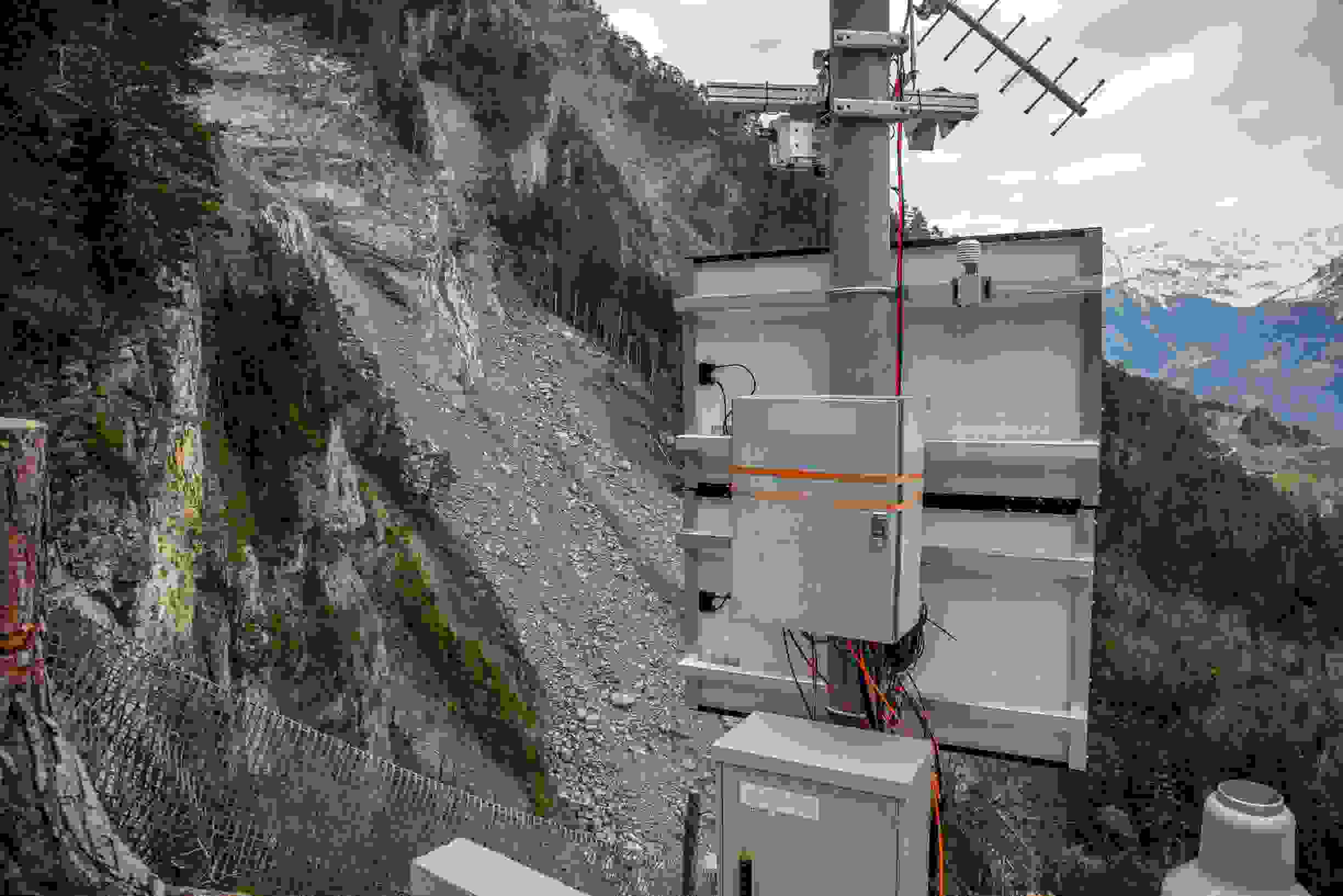 Die Überwachungsanlage im Gumpischtal.