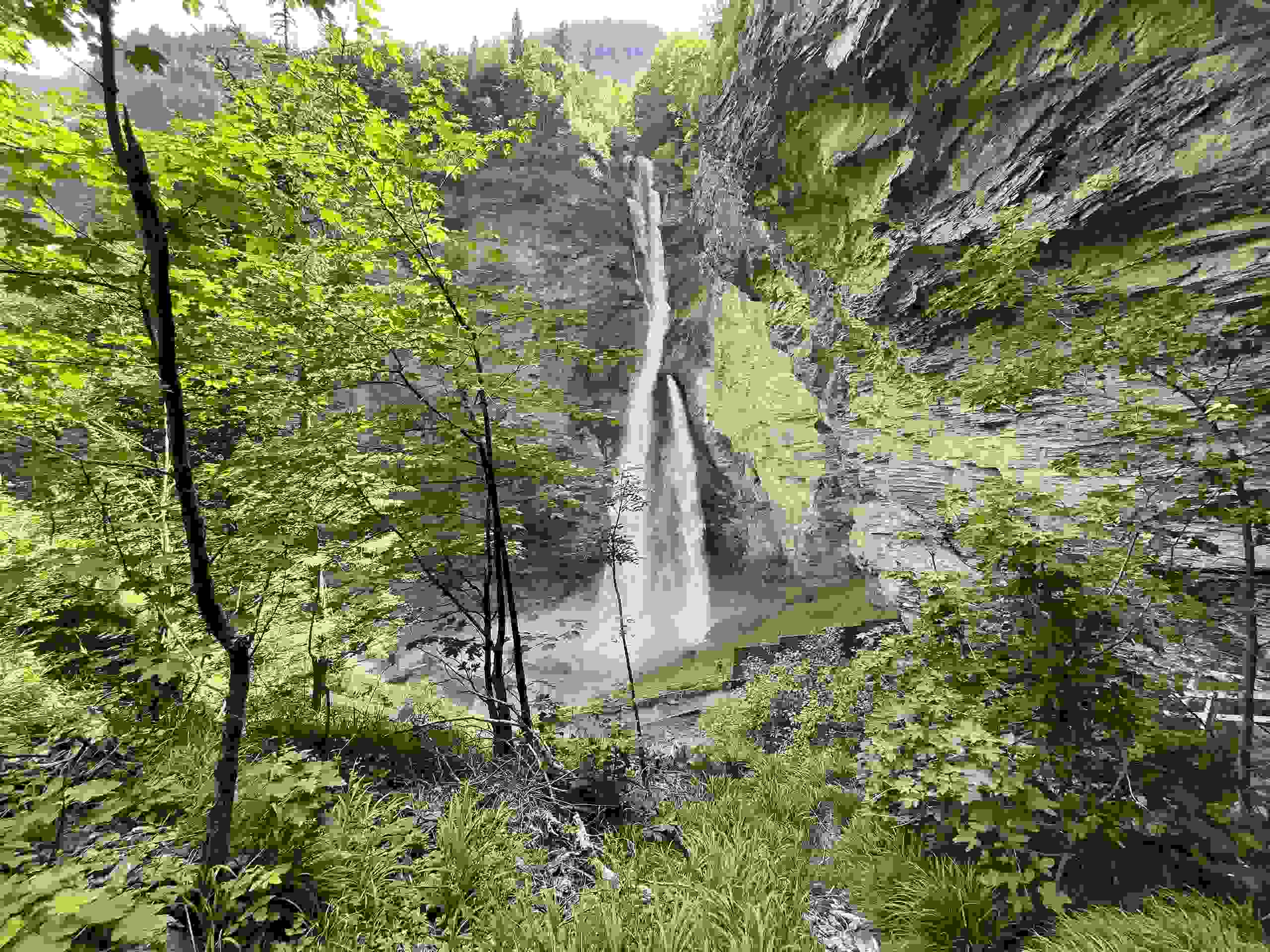 Les célèbres chutes de Reichenbach.