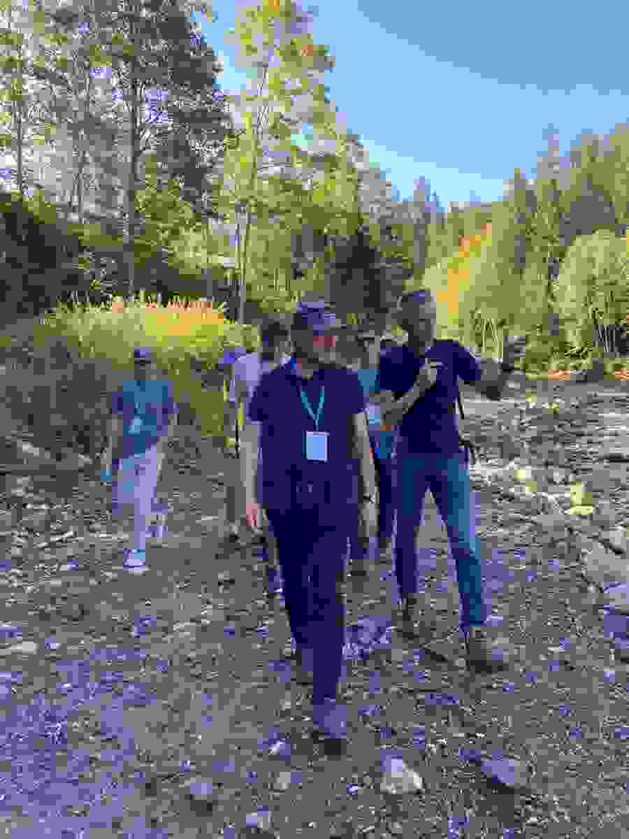 En chemin, les participants ont analysé directement la situation...