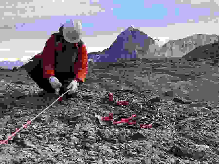 Hochaufgelöste seismische und geoelektrische Messungen geben Auskunft über die Zusammensetzung des Untergrundes.