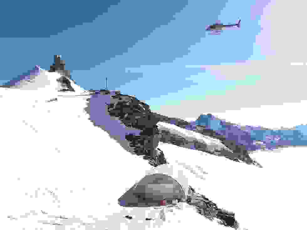 Rockface stabilisation on Jungfraujoch