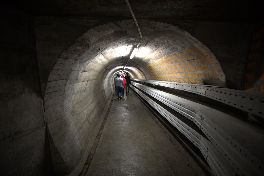 ...as well as in the civil defense bunker in the Sonnenberg tunnel, the journey continues underground