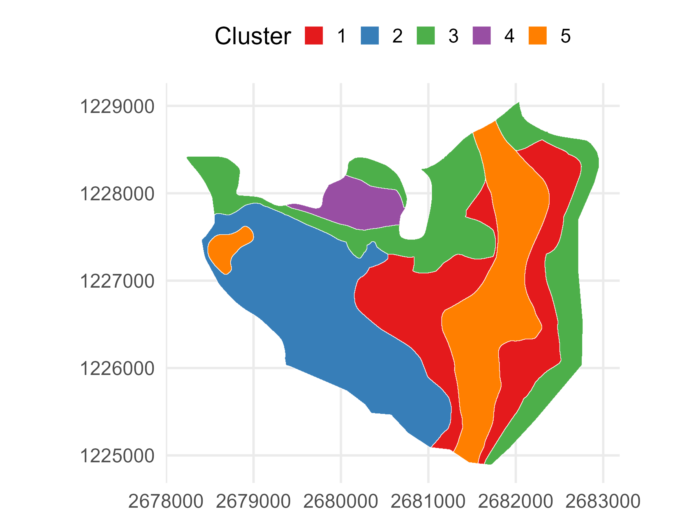 Résultats de la classification après ajustement manuel. 