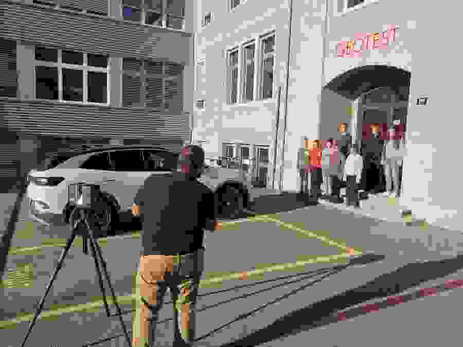 Der Scan wird gemacht.