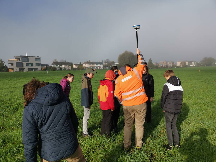 L'emplacement pour le sondage par battage est déterminé.