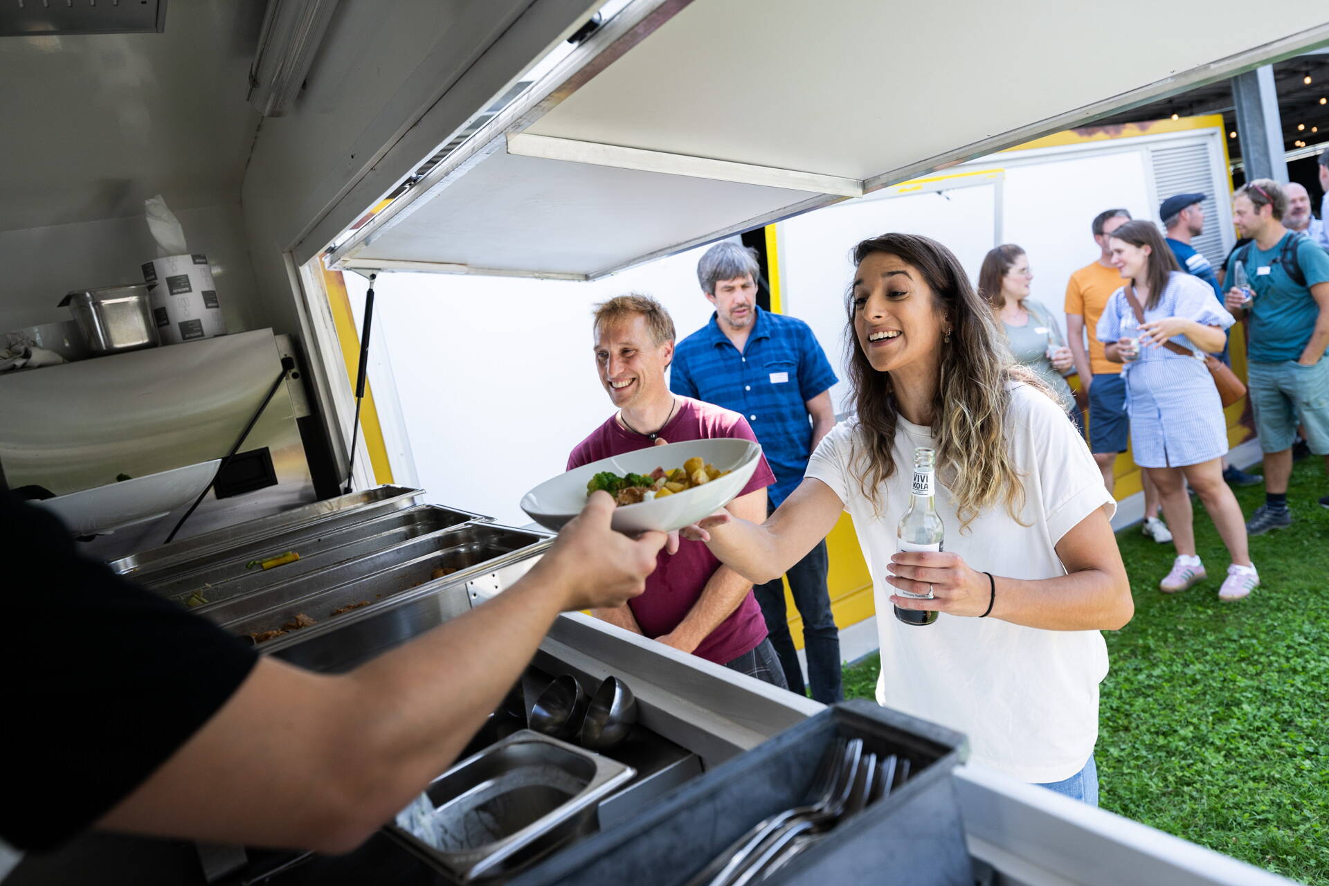 Ein Stadtführer in Action. Ein Stadtführer in Action.