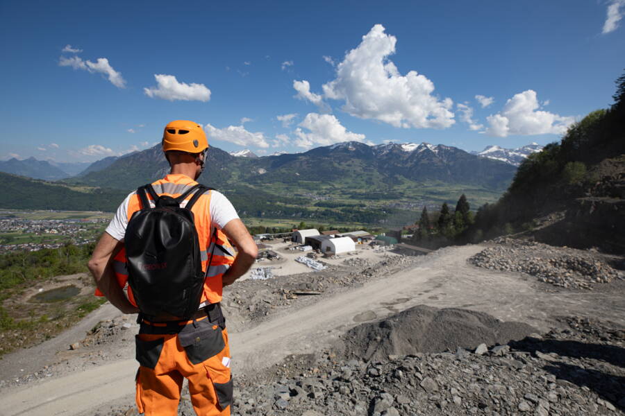 La formation continue s'est déroulée dans la carrière Guber à Alpnach.   La formation continue s'est déroulée dans la carrière Guber à Alpnach.