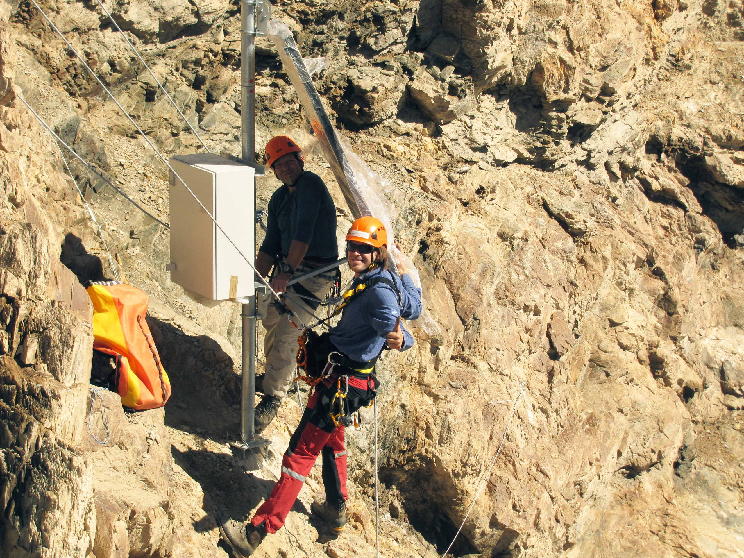 Installation de la station d’observation.