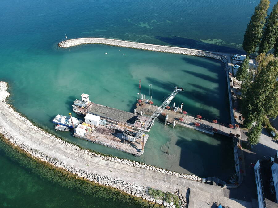 Exemples de ports investigués par GEOTEST (Estavayer-le-Lac)
