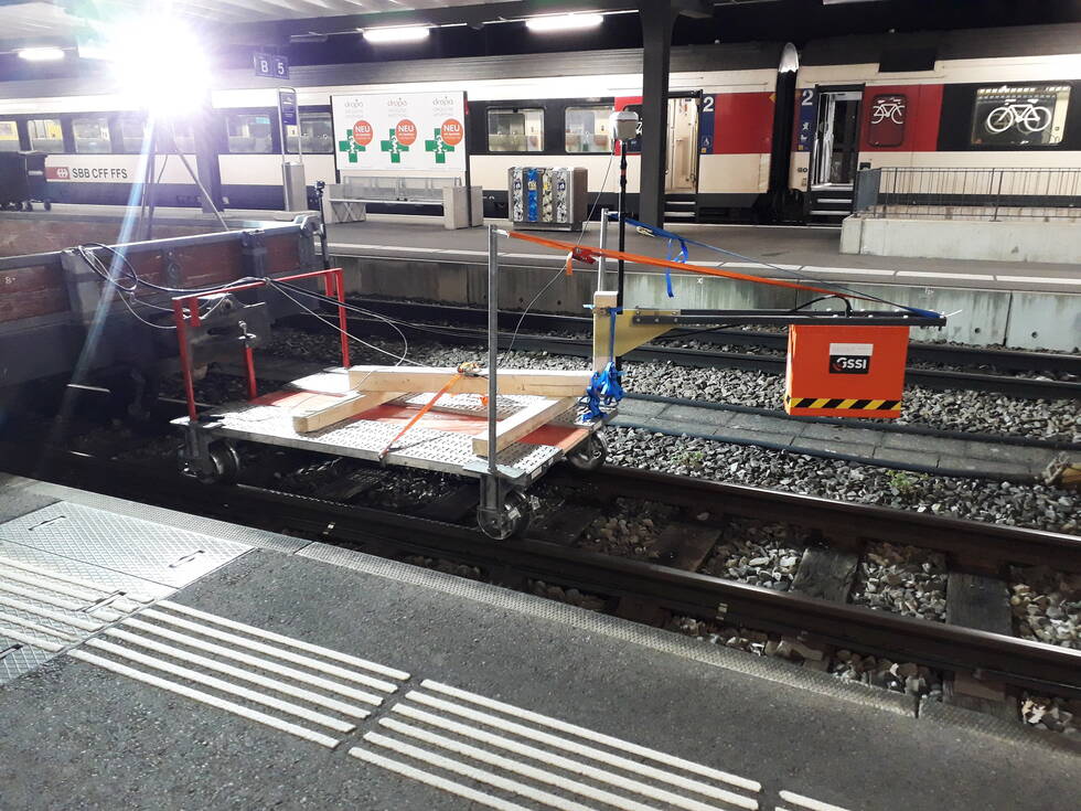 Gleisschotteruntersuchungen mit Georadar