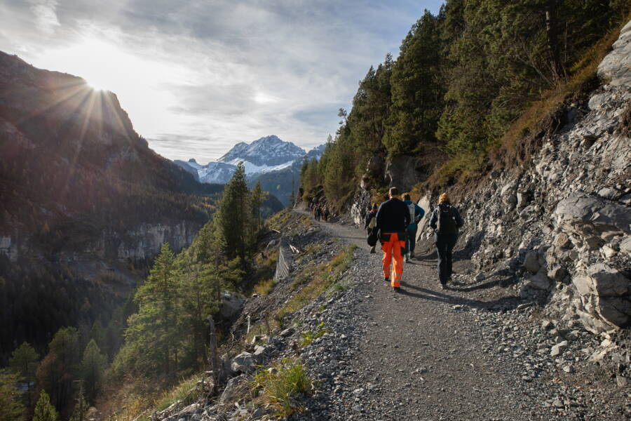 Le nouveau chemin passe plus haut.