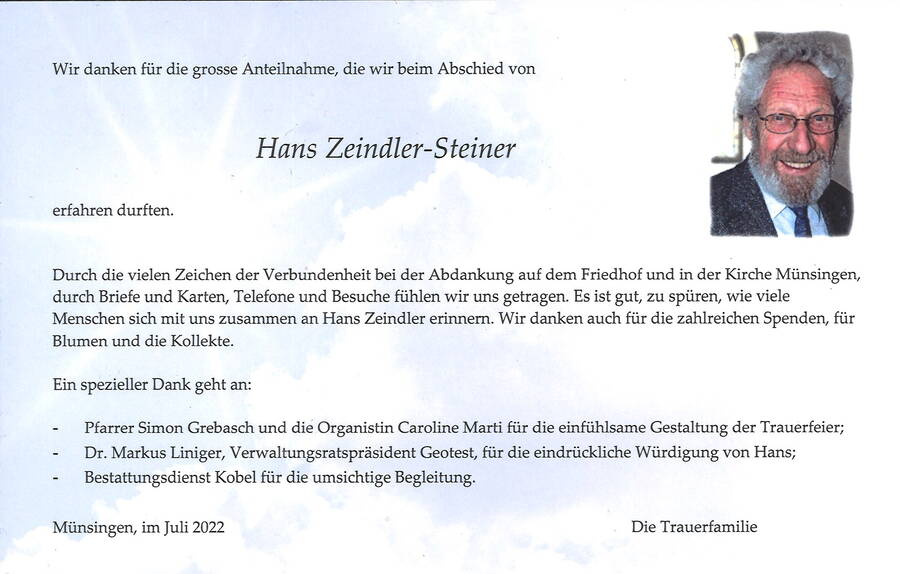 Hans Zeindler Hans Zeindler