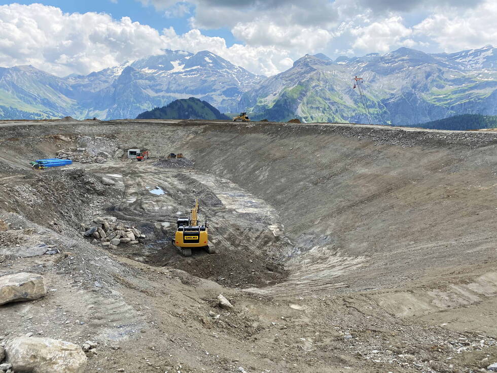 Neuer Speichersee Beschneiung auf dem Betelberg dank neuem Speichersee