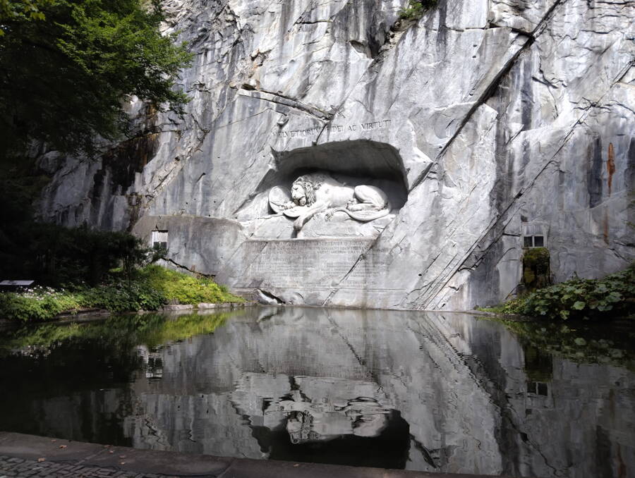 ... und das Löwendenkmal sind Wahrzeichen der Stadt Luzern. 