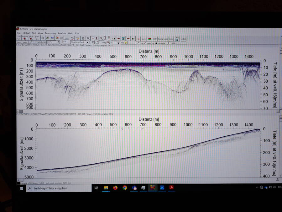 The raw measurement data can be read from a screen directly on site. The raw measurement data can be read from a screen directly on site.