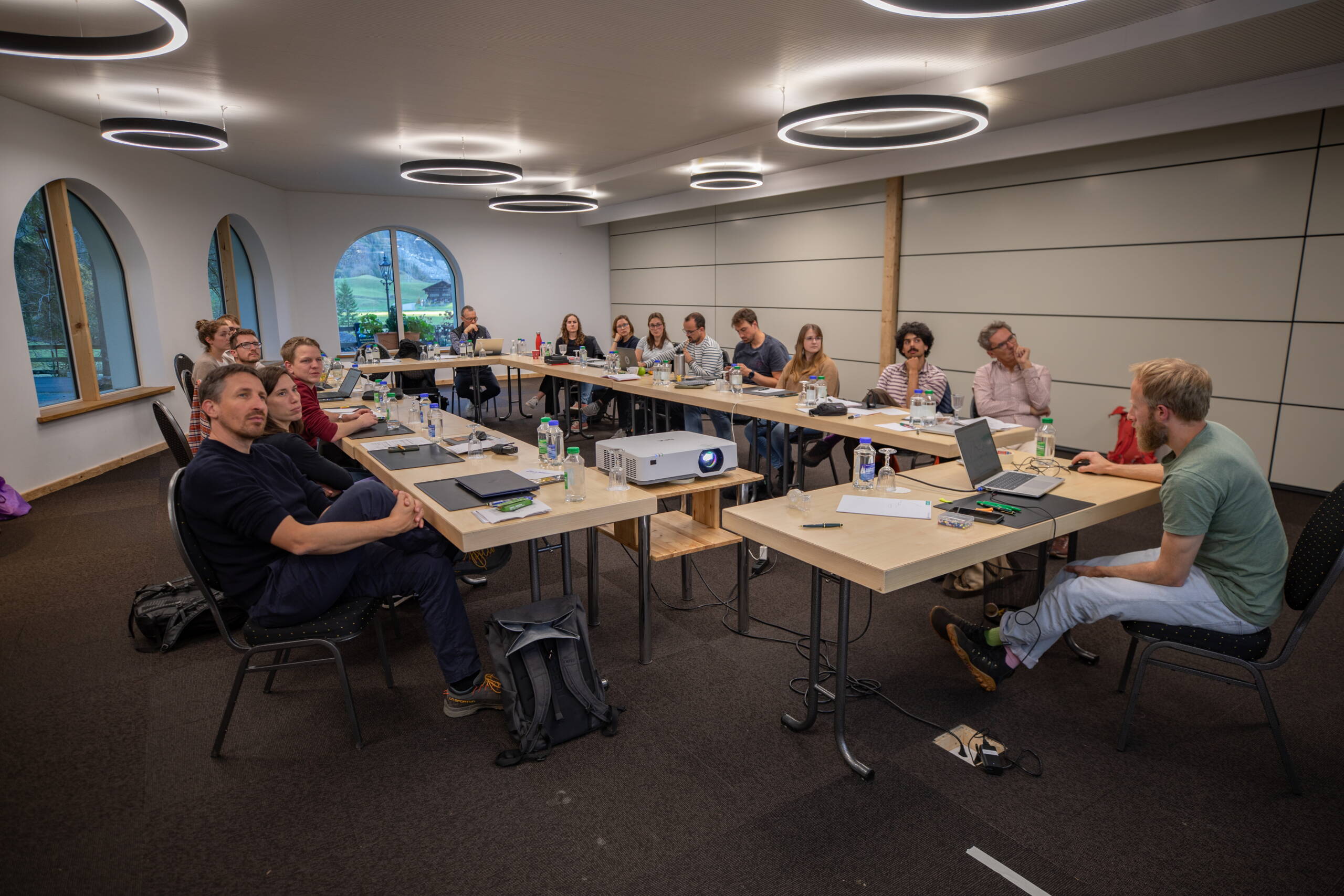 Les participants ont découvert des logiciels tels que « Basement » pour la modélisation des risques naturels.