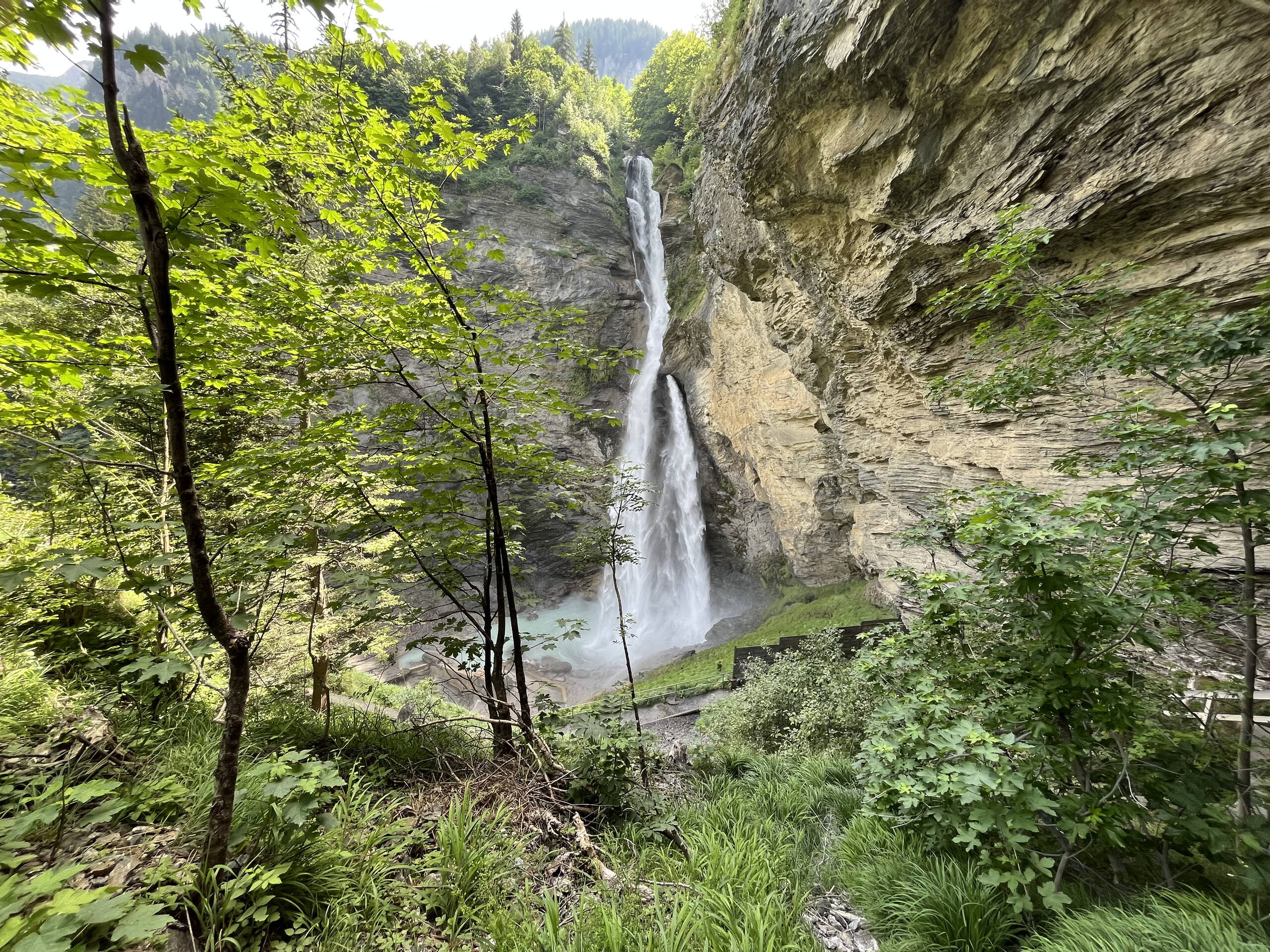 Der bekannte Reichenbachfall. Der bekannte Reichenbachfall.