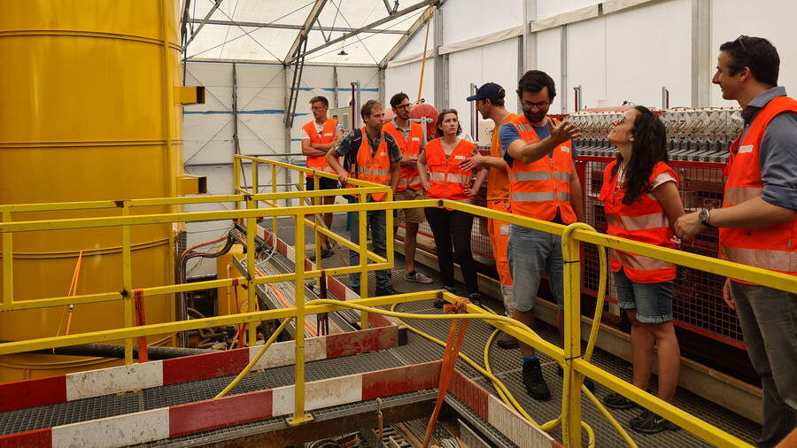 In der Aufbereitungsanlage