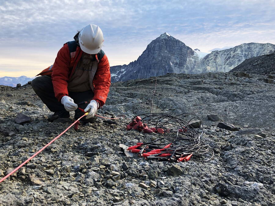 Hochaufgelöste seismische und geoelektrische Messungen geben Auskunft über die Zusammensetzung des Untergrundes.