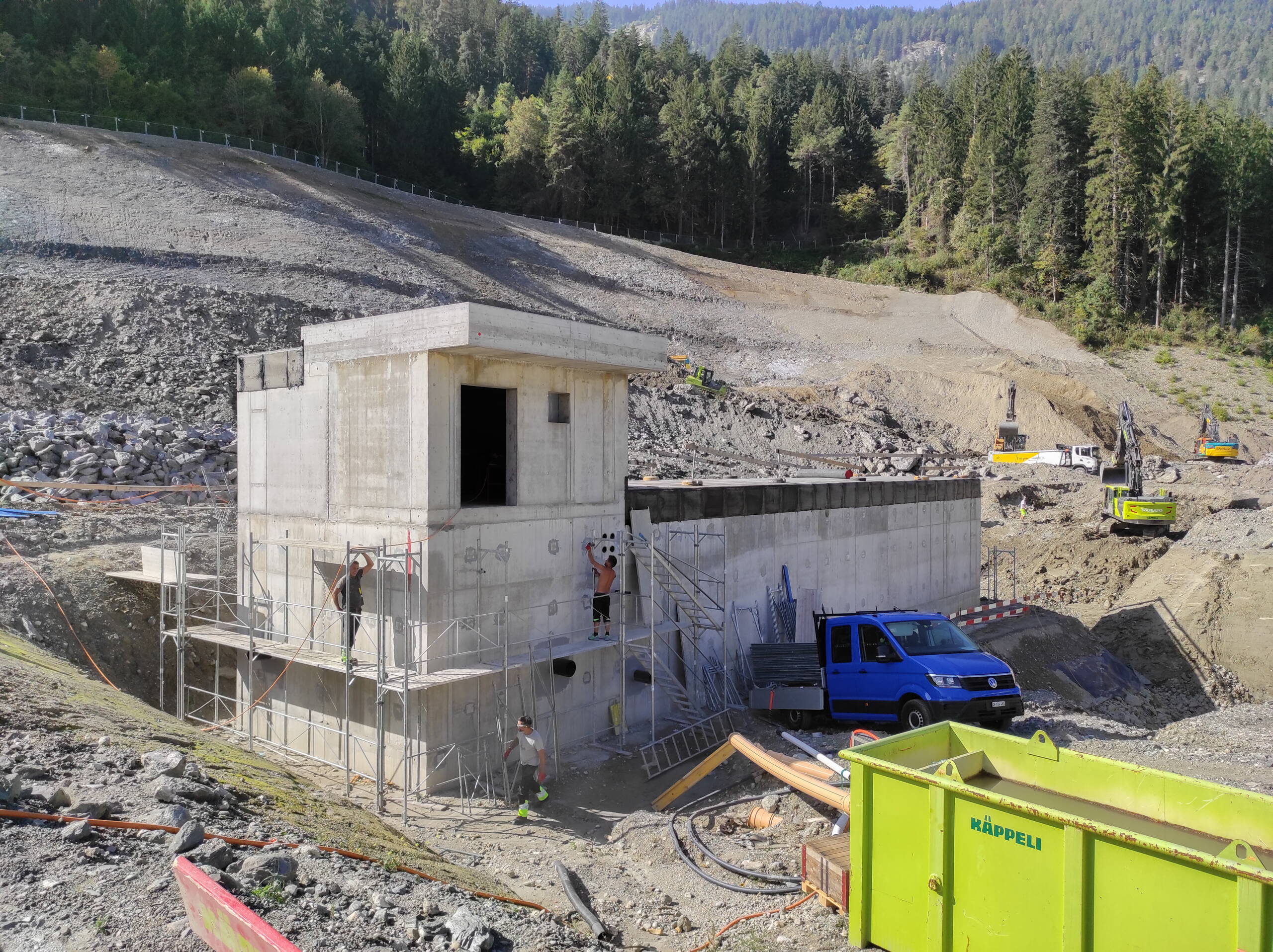 Im Fassungs- und Kontrollbauwerk wird das Wasser gesammelt und überwacht.