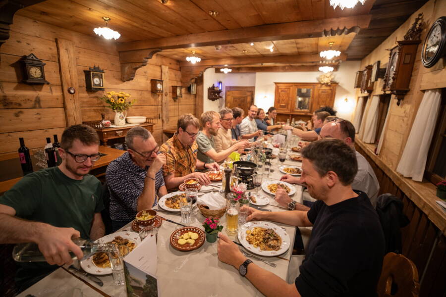 Un bon dîner a permis de poursuivre les échanges.