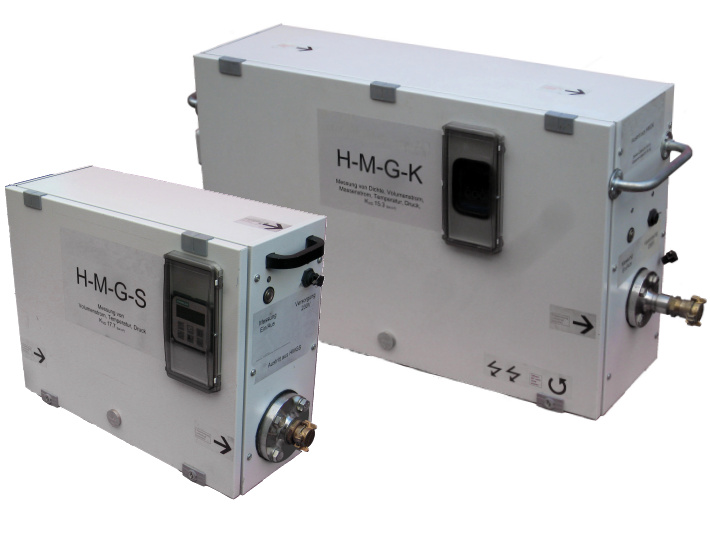 Appareils de mesure HMG-S et HMG-K pour la surveillance du processus de remblayage des sondes géothermiques. Appareils de mesure HMG-S et HMG-K pour la surveillance du processus de remblayage des sondes géothermiques.