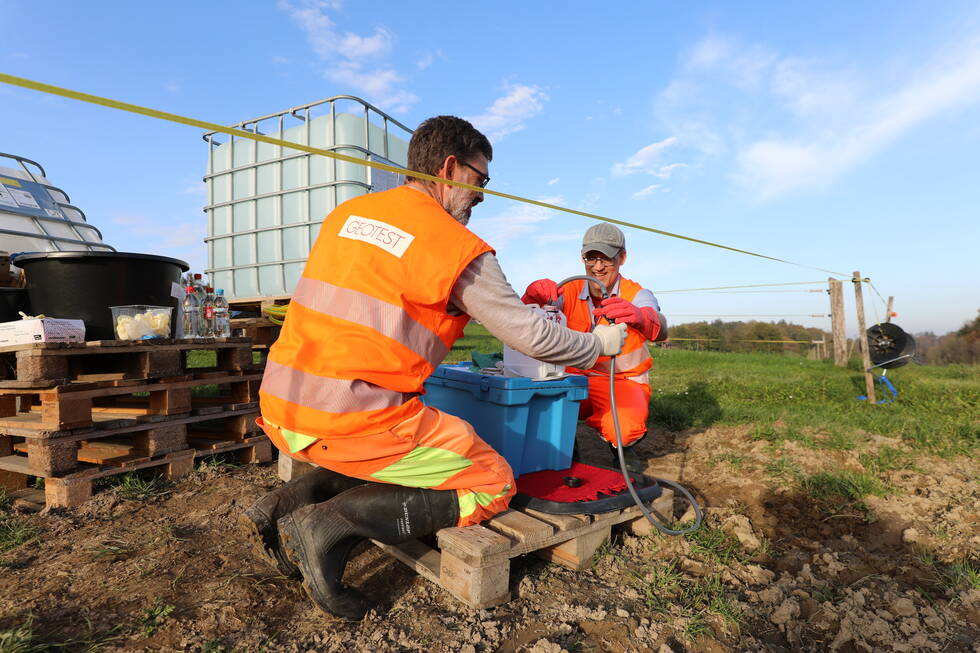 Markierversuche – auf den Spuren des Wassers