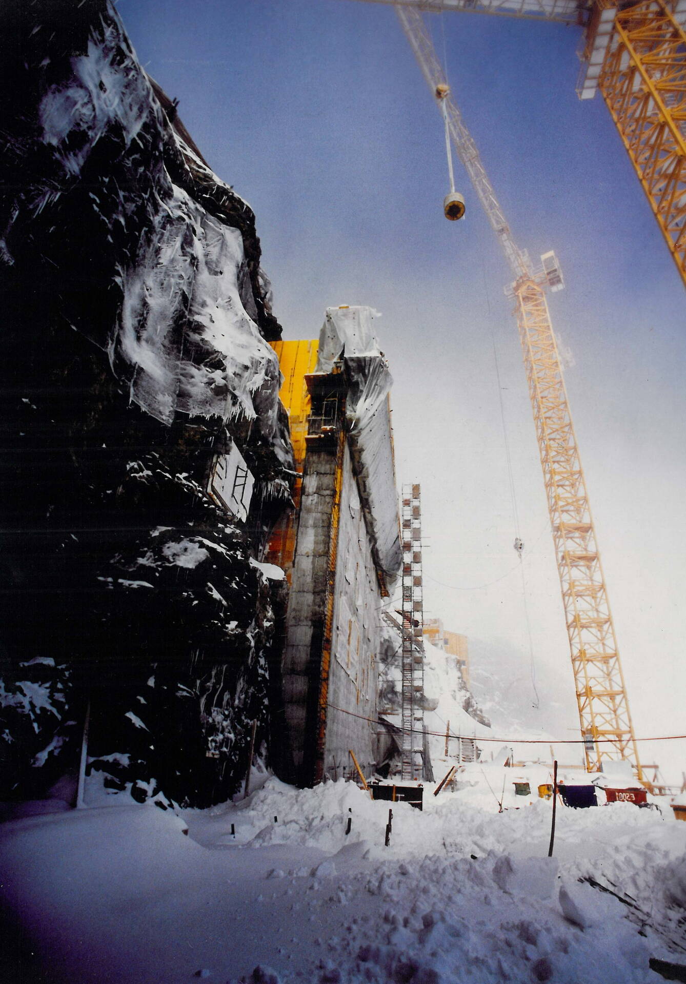 Baustelle auf dem Jungfraujoch. Baustelle auf dem Jungfraujoch.