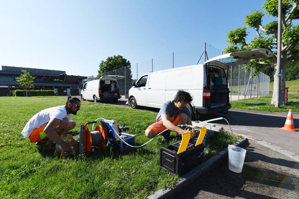 Beprobung von Lockergesteins- und Tiefengrundwasser im Raum Basel Beprobung von Lockergesteins- und Tiefengrundwasser im Raum Basel