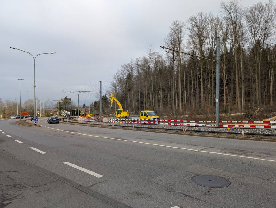 Die Bauarbeiten dauern voraussichtlich bis 2026.  Die Bauarbeiten dauern voraussichtlich bis 2026.